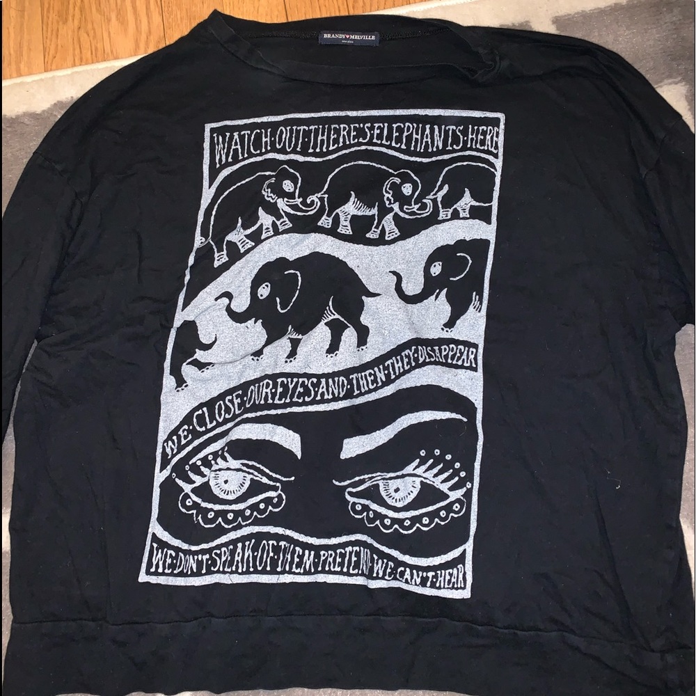Brandy Melville elephant long sleeve